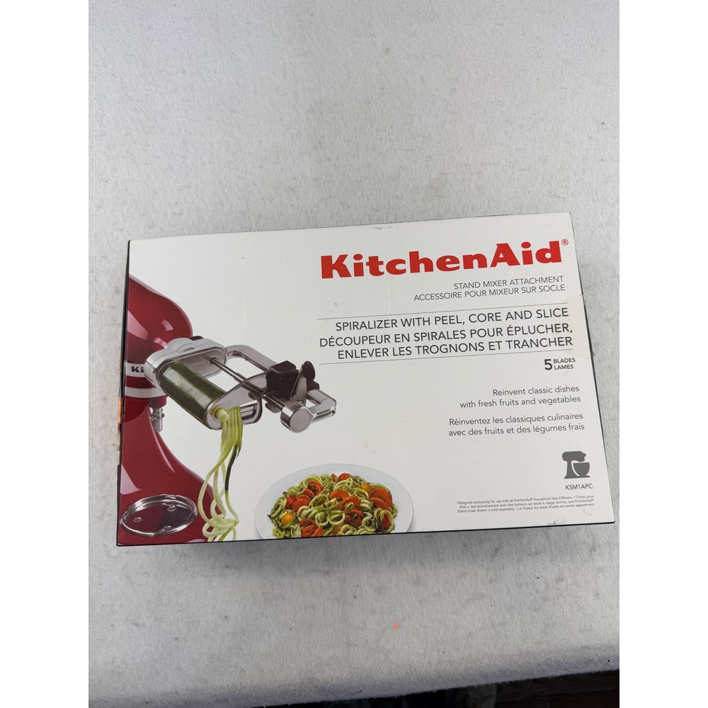 KitchenAid KSM1APC Spiralizer Plus Peel Core and Slice Stand Mixer Attachment